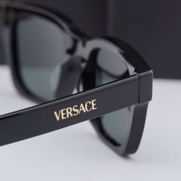 Versace VE4486F GB1/87 Square Sunglasses – Shiny Black/Dark Grey - Picture 6 of 10
